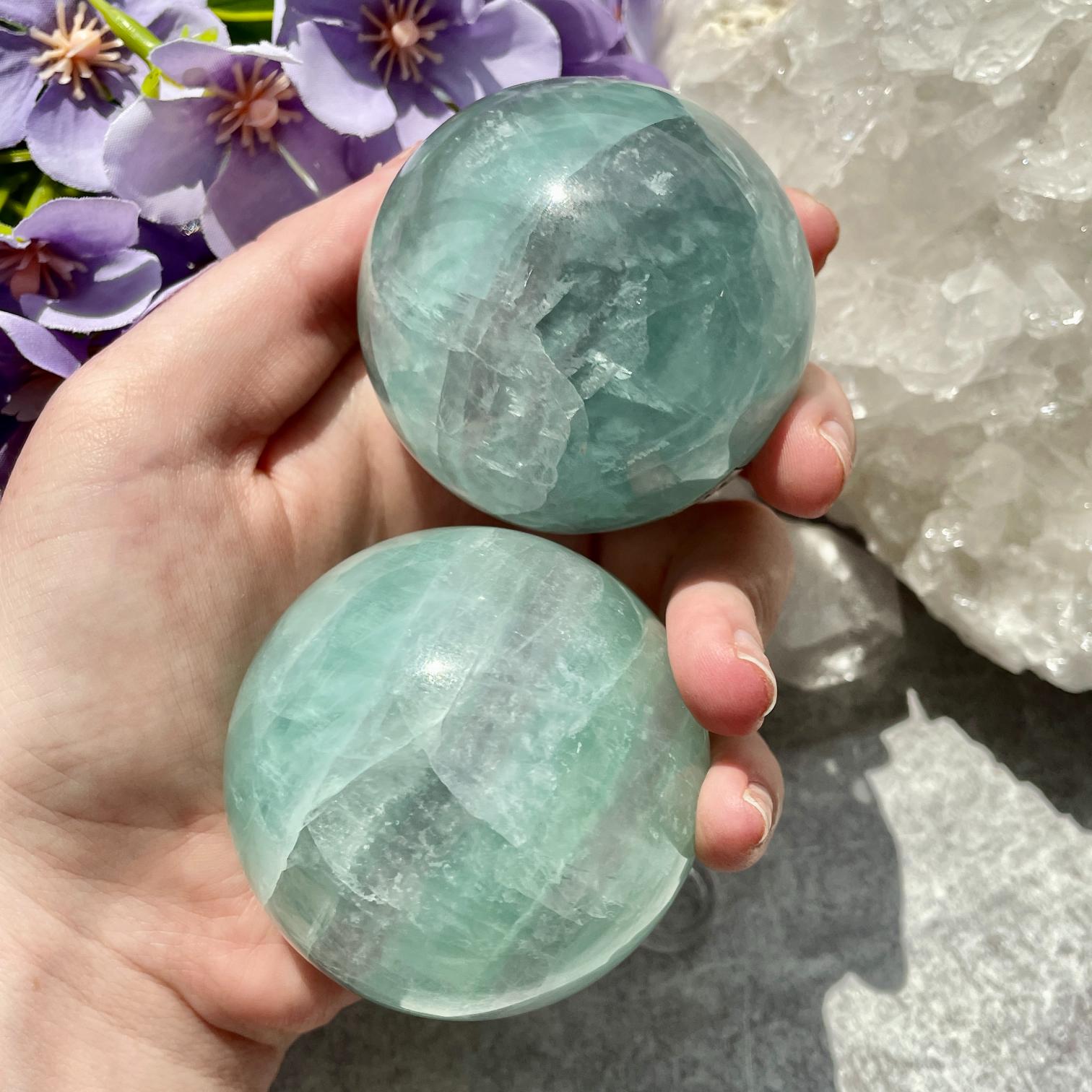 Fluorite Sphere 5cm - 1pc Fluorite Sphere 5cm - 1pc
